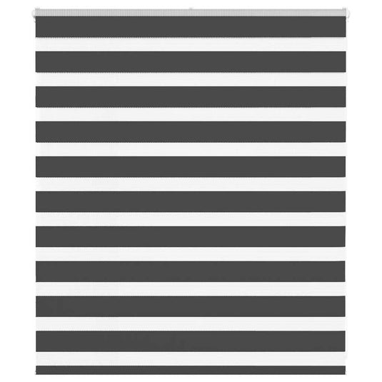 Vidaxl zebra rolgordijn 120x100 cm stofbreedte 115,9 cm zwart