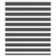 Vidaxl zebra rolgordijn 120x100 cm stofbreedte 115,9 cm zwart