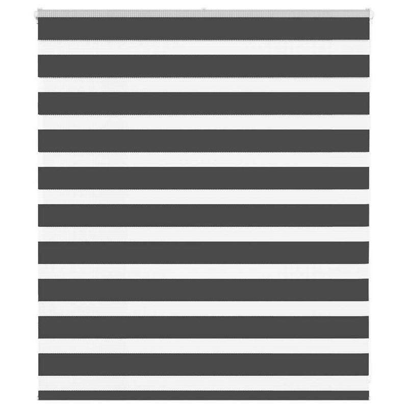 Load image into Gallery viewer, Vidaxl zebra rolgordijn 130x100 cm stofbreedte 125,9 cm zwart
