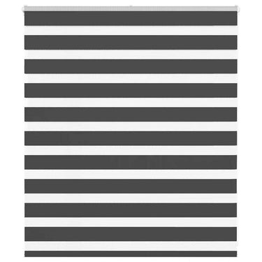 Vidaxl zebra rolgordijn 135x100 cm stofbreedte 130,9 cm zwart