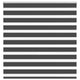 Vidaxl zebra rolgordijn 145x100 cm stofbreedte 140,9 cm zwart
