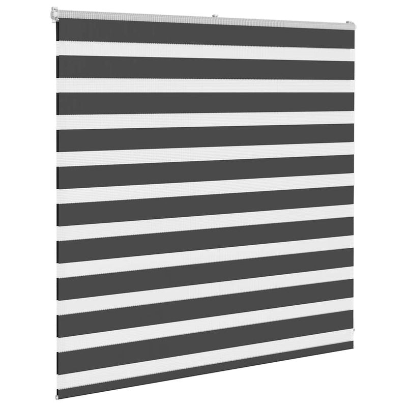 Load image into Gallery viewer, Vidaxl zebra rolgordijn 150x100 cm stofbreedte 145,9 cm zwart
