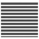 Vidaxl zebra rolgordijn 165x100 cm stofbreedte 160,9 cm zwart
