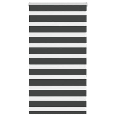 Vidaxl zebra rolgordijn 70x150 cm stofbreedte 65,9 cm zwart