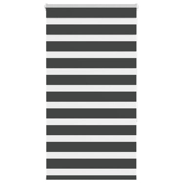Vidaxl zebra rolgordijn 80x150 cm stofbreedte 75,9 cm zwart