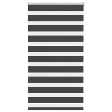 Vidaxl zebra rolgordijn 85x150 cm stofbreedte 80,9 cm zwart