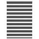Vidaxl zebra rolgordijn 95x150 cm stofbreedte 90,9 cm zwart
