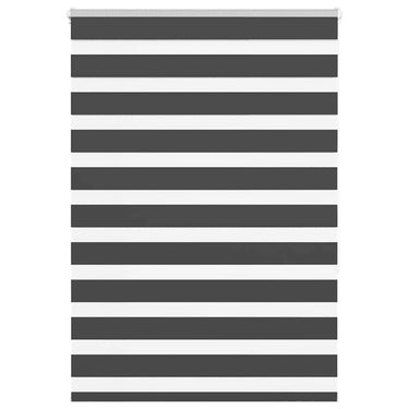 Vidaxl zebra rolgordijn 100x150 cm stofbreedte 95,9 cm zwart