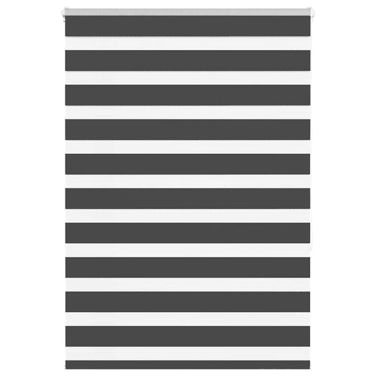 Vidaxl zebra rolgordijn 105x150 cm stofbreedte 100,9 cm zwart