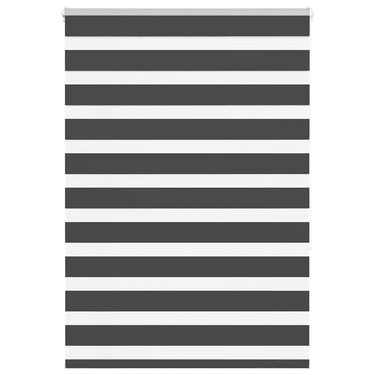 Vidaxl zebra rolgordijn 110x150 cm stofbreedte 105,9 cm zwart