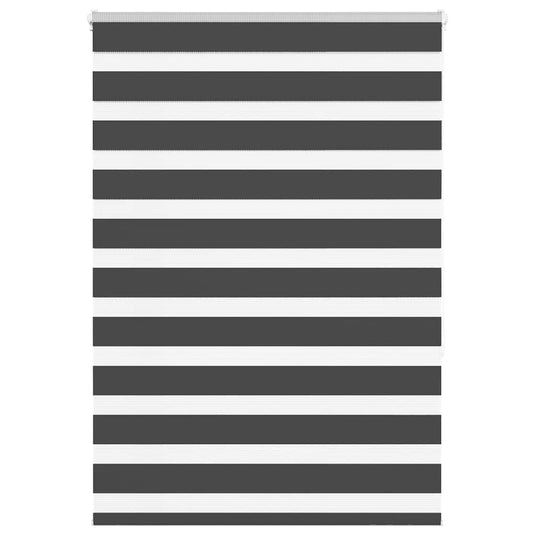 Vidaxl zebra rolgordijn 110x150 cm stofbreedte 105,9 cm zwart