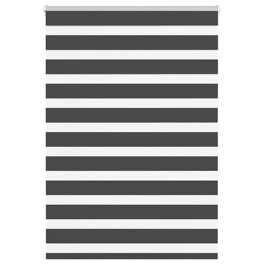 Vidaxl zebra rolgordijn 115x150 cm stofbreedte 110,9 cm zwart