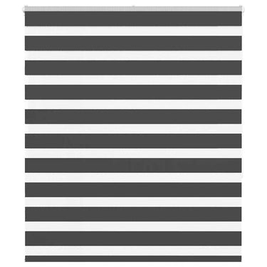 Vidaxl zebra rolgordijn 120x150 cm stofbreedte 115,9 cm zwart