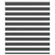 Vidaxl zebra rolgordijn 120x150 cm stofbreedte 115,9 cm zwart