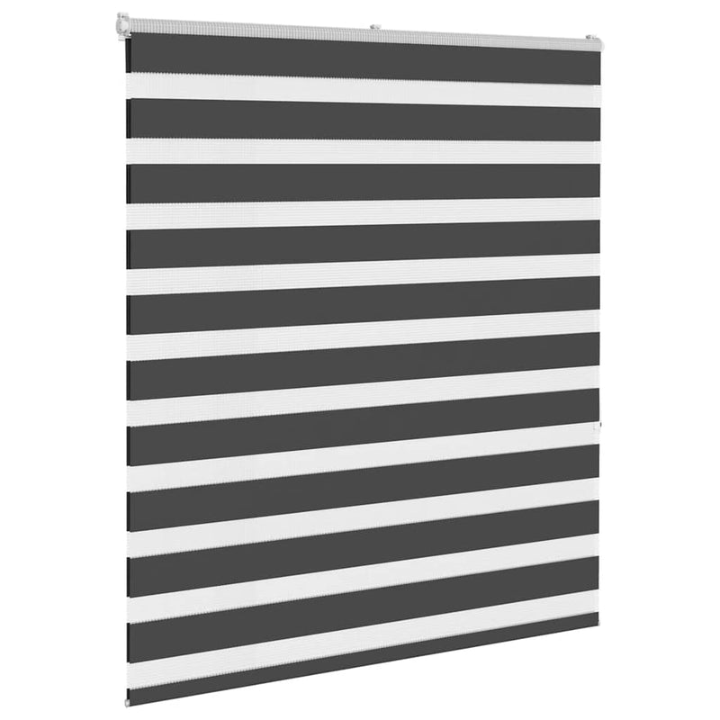 Load image into Gallery viewer, Vidaxl zebra rolgordijn 125x150 cm stofbreedte 120,9 cm zwart
