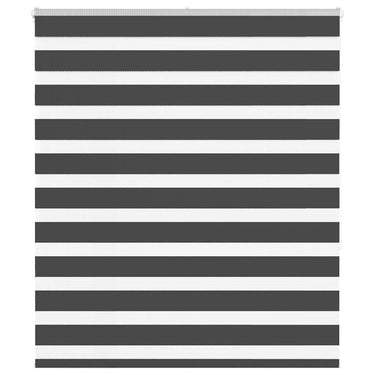 Vidaxl zebra rolgordijn 135x150 cm stofbreedte 130,9 cm zwart