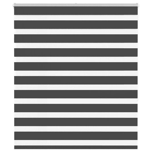 Vidaxl zebra rolgordijn 135x150 cm stofbreedte 130,9 cm zwart