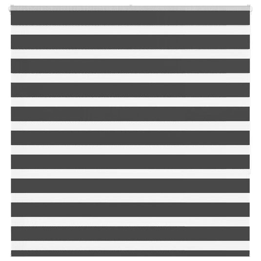 Vidaxl zebra rolgordijn 145x150 cm stofbreedte 140,9 cm zwart