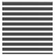Vidaxl zebra rolgordijn 145x150 cm stofbreedte 140,9 cm zwart