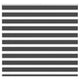 Vidaxl zebra rolgordijn 155x150 cm stofbreedte 150,9 cm zwart