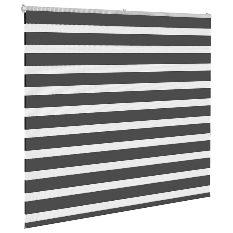 Load image into Gallery viewer, Vidaxl zebra rolgordijn 160x150 cm stofbreedte 155,9 cm zwart
