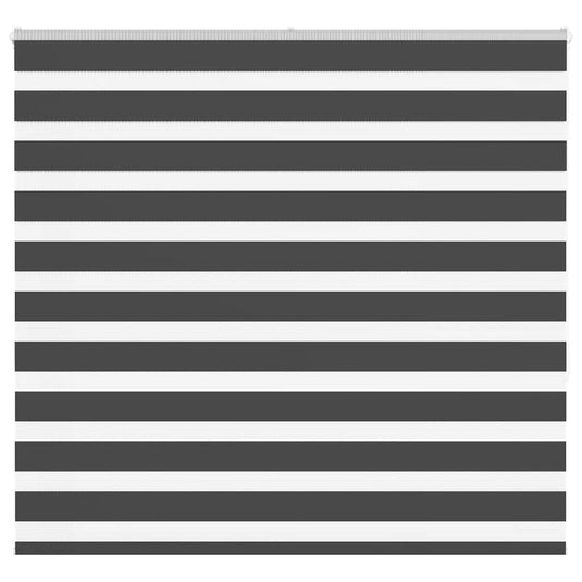 Vidaxl zebra rolgordijn 165x150 cm stofbreedte 160,9 cm zwart