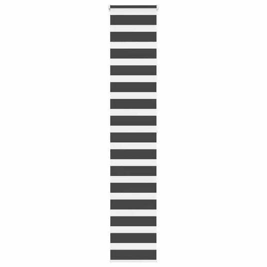 Vidaxl zebra rolgordijn 50x200 cm stofbreedte 45,9cm zwart