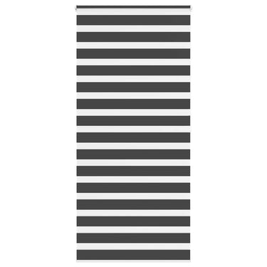 Vidaxl zebra rolgordijn 95x200 cm stofbreedte 90,9 cm zwart