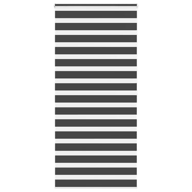 Vidaxl zebra rolgordijn 100x200 cm stofbreedte 95,9 cm zwart