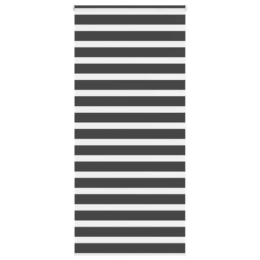 Vidaxl zebra rolgordijn 100x200 cm stofbreedte 95,9 cm zwart