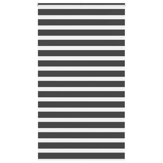 Vidaxl zebra rolgordijn 130x200 cm stofbreedte 125,9 cm zwart