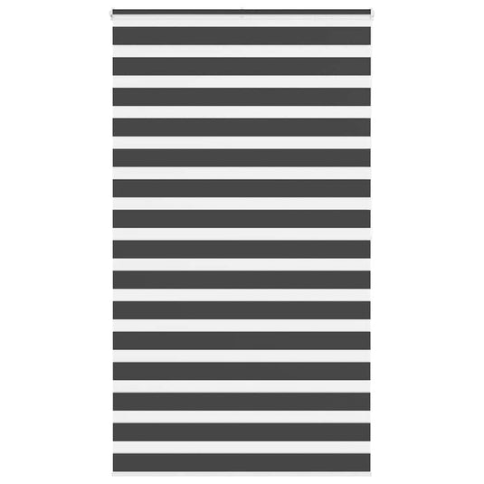 Vidaxl zebra rolgordijn 135x200 cm stofbreedte 130,9 cm zwart