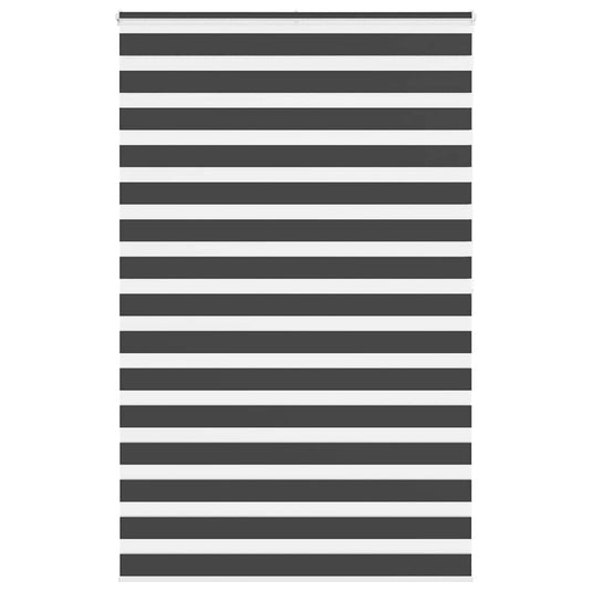 Vidaxl zebra rolgordijn 140x200 cm stofbreedte 135,9 cm zwart