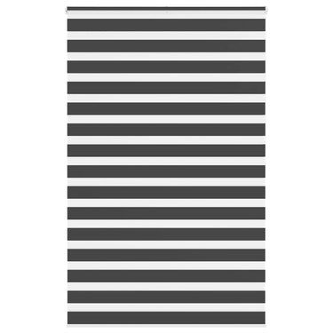 Vidaxl zebra rolgordijn 150x200 cm stofbreedte 145,9 cm zwart