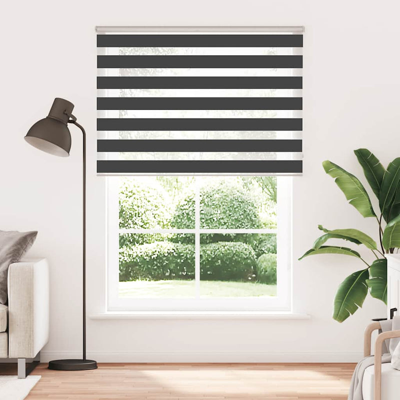 Load image into Gallery viewer, Vidaxl zebra rolgordijn 155x200 cm stofbreedte 150,9 cm zwart
