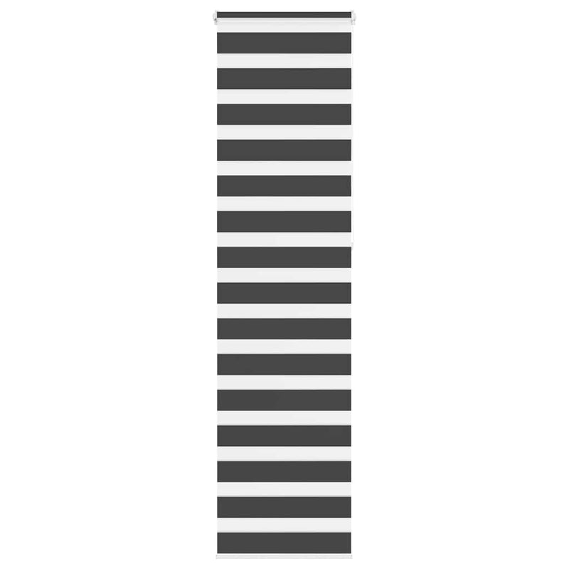 Load image into Gallery viewer, Vidaxl zebra rolgordijn 55x230 cm stofbreedte 50,9 cm zwart
