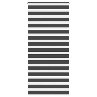 Vidaxl zebra rolgordijn 105x230 cm stofbreedte 100,9 cm zwart