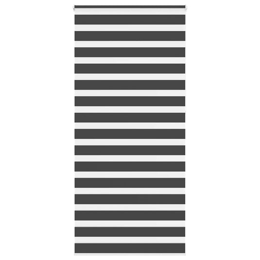 Vidaxl zebra rolgordijn 105x230 cm stofbreedte 100,9 cm zwart