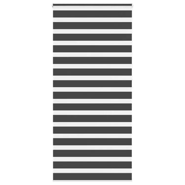 Vidaxl zebra rolgordijn 110x230 cm stofbreedte 105,9 cm zwart