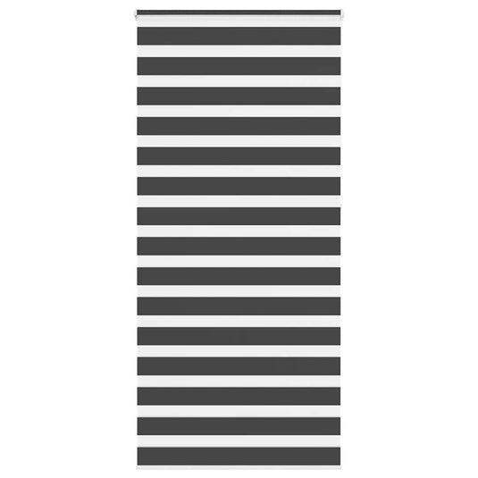 Vidaxl zebra rolgordijn 115x230 cm stofbreedte 110,9 cm zwart
