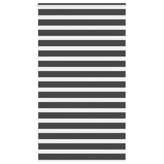 Vidaxl zebra rolgordijn 130x230 cm stofbreedte 125,9 cm zwart