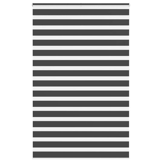 Vidaxl zebra rolgordijn 140x230 cm stofbreedte 135,9 cm zwart