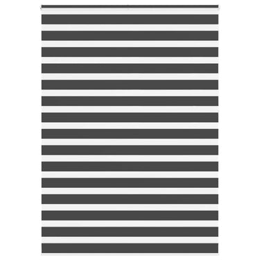 Vidaxl zebra rolgordijn 155x230 cm stofbreedte 150,9 cm zwart
