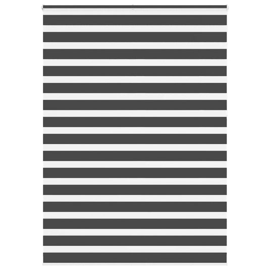 Vidaxl zebra rolgordijn 160x230 cm stofbreedte 155,9 cm zwart