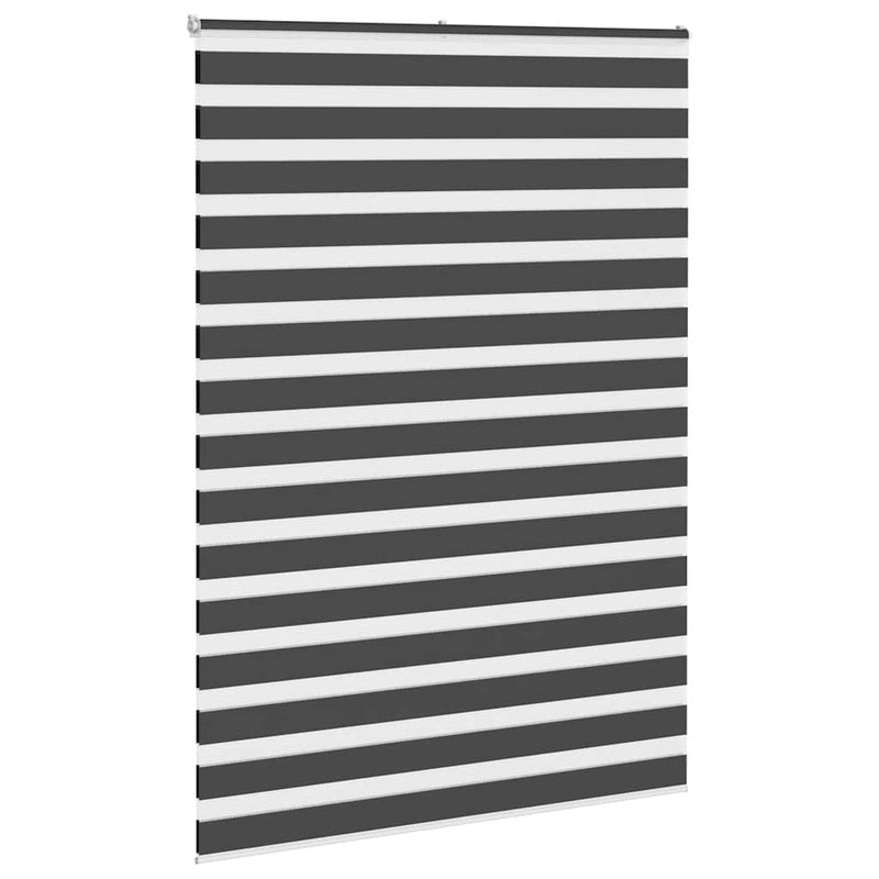 Load image into Gallery viewer, Vidaxl zebra rolgordijn 165x230 cm stofbreedte 160,9 cm zwart
