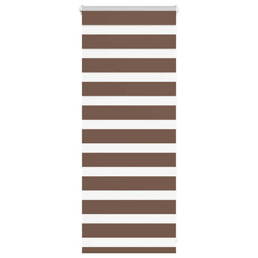 Vidaxl zebra rolgordijn 55x100 cm stofbreedte 50,9 cm polyester bruin