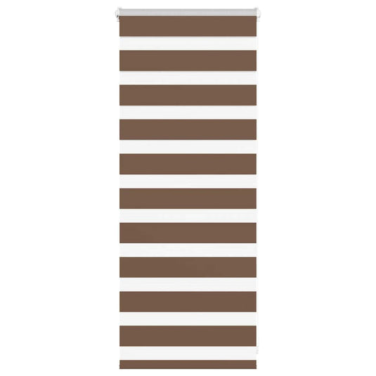 Vidaxl zebra rolgordijn 60x100 cm stofbreedte 55,9 cm polyester bruin
