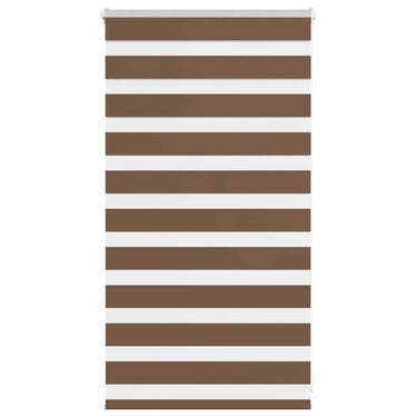 Vidaxl zebra rolgordijn 80x100 cm stofbreedte 75,9 cm polyester bruin