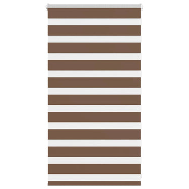 Vidaxl zebra rolgordijn 90x100 cm stofbreedte 85,9 cm polyester bruin