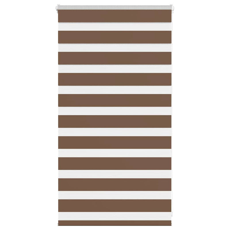 Load image into Gallery viewer, Vidaxl zebra rolgordijn 90x100 cm stofbreedte 85,9 cm polyester bruin
